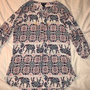 Mid sleeve top